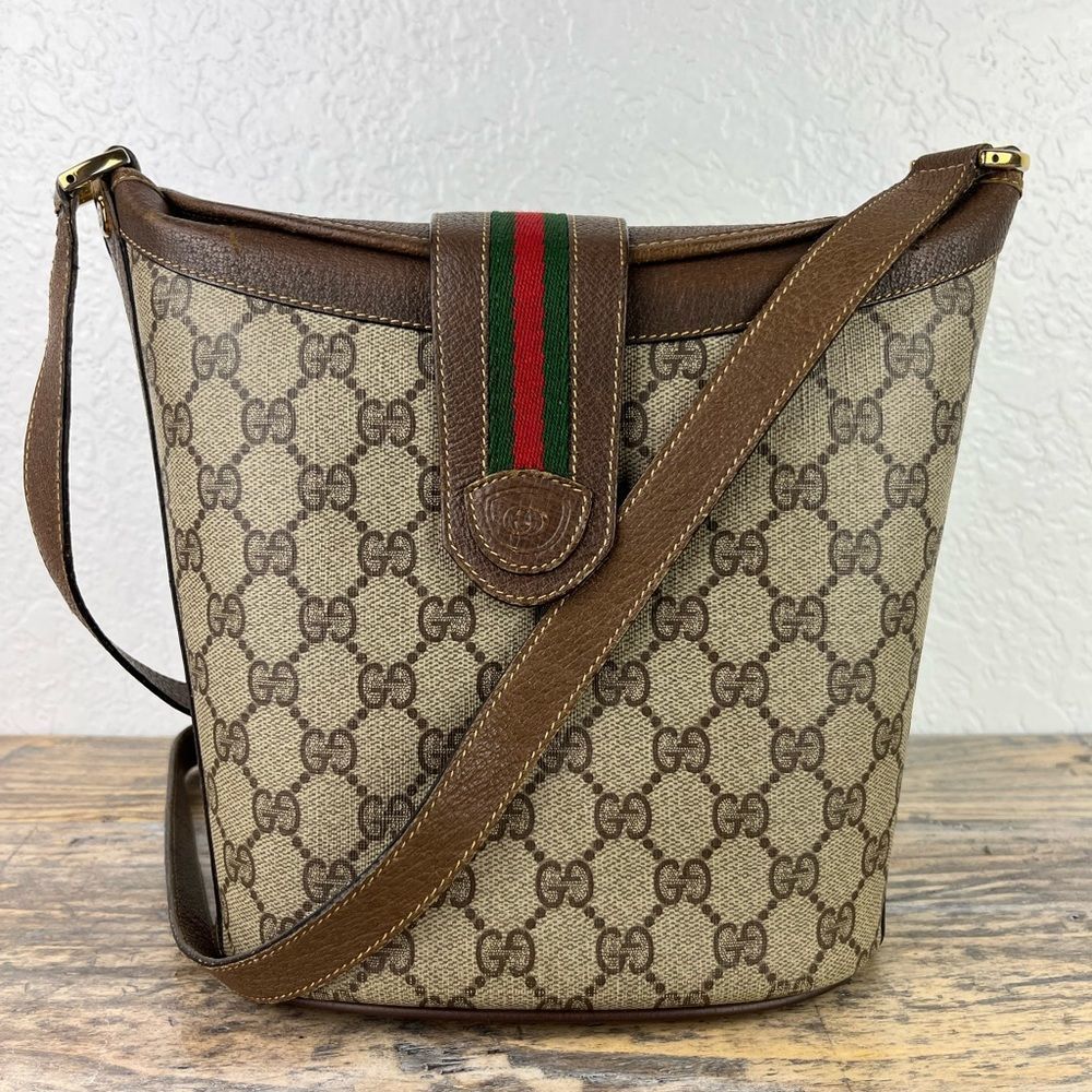 Gucci Monogram Web Sling Crossbody Bag